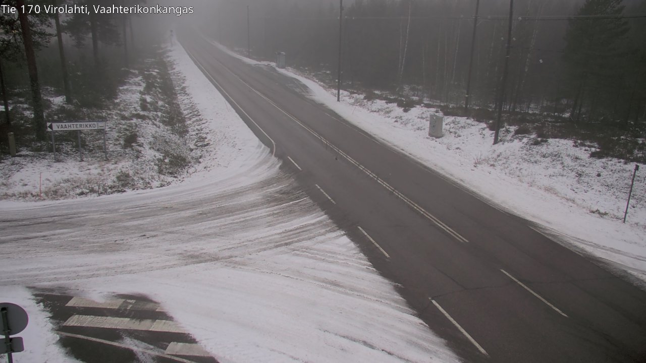 Weather Camera Image Väg 170 Vederlax, Vaahterikonkangas, Virolahti, Kymenlaakso