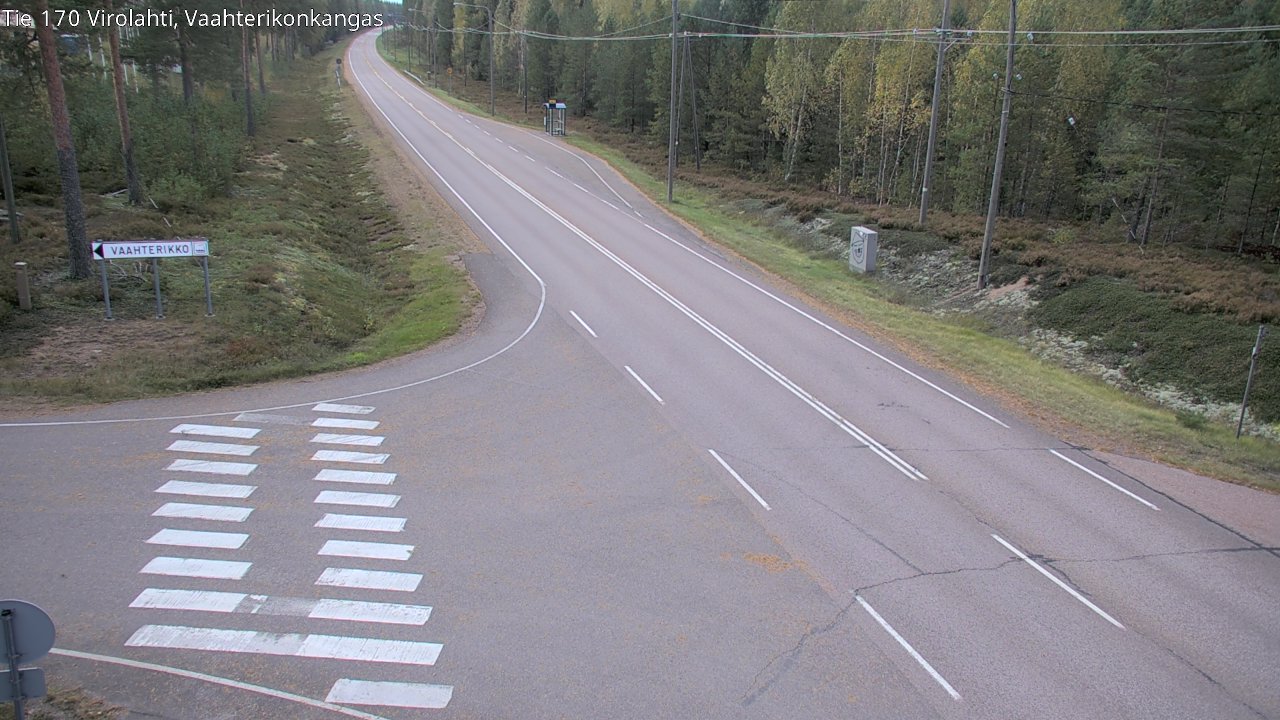 Weather Camera Image Väg 170 Vederlax, Vaahterikonkangas, Virolahti, Kymenlaakso