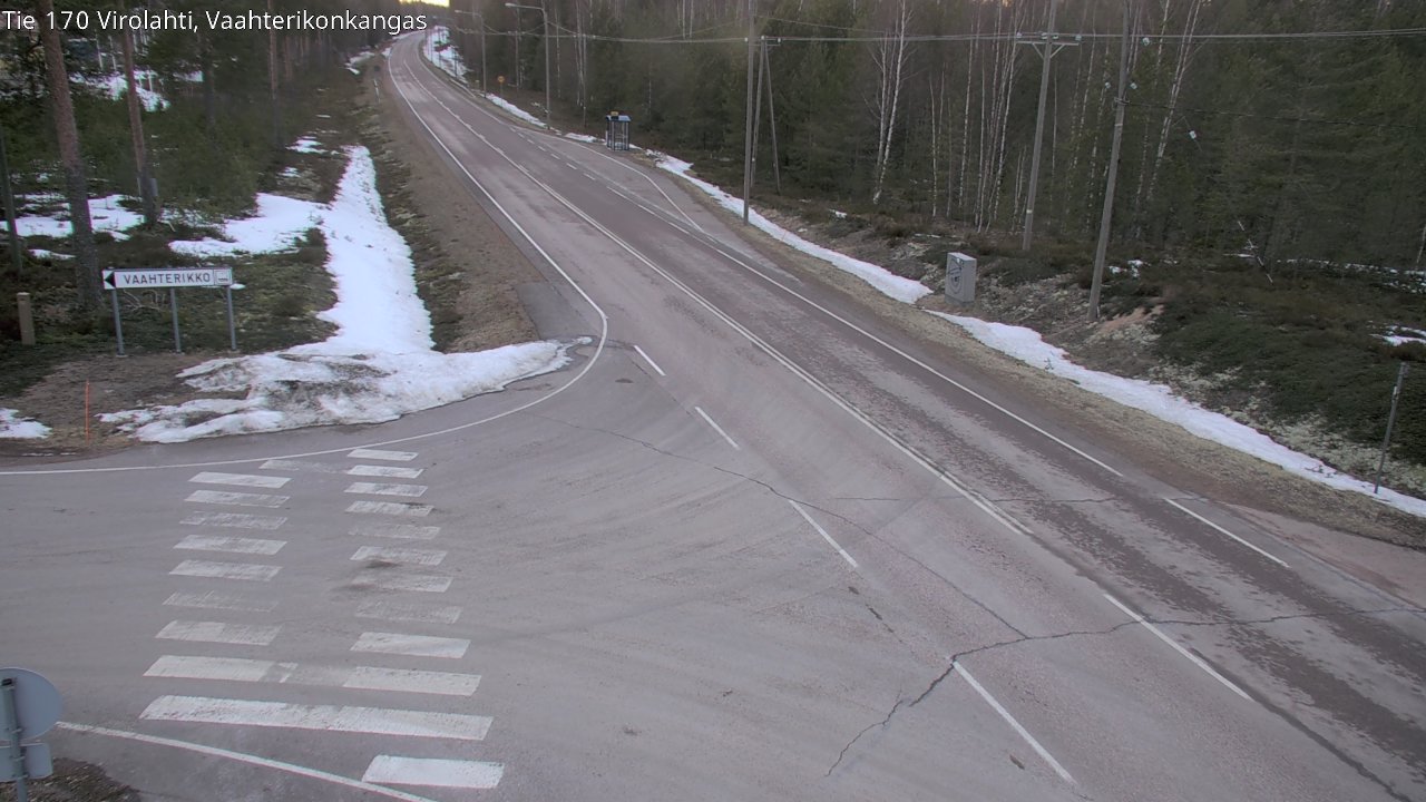 Weather Camera Image Road 170 Virolahti, Vaahterikonkangas, Virolahti, Kymenlaakso