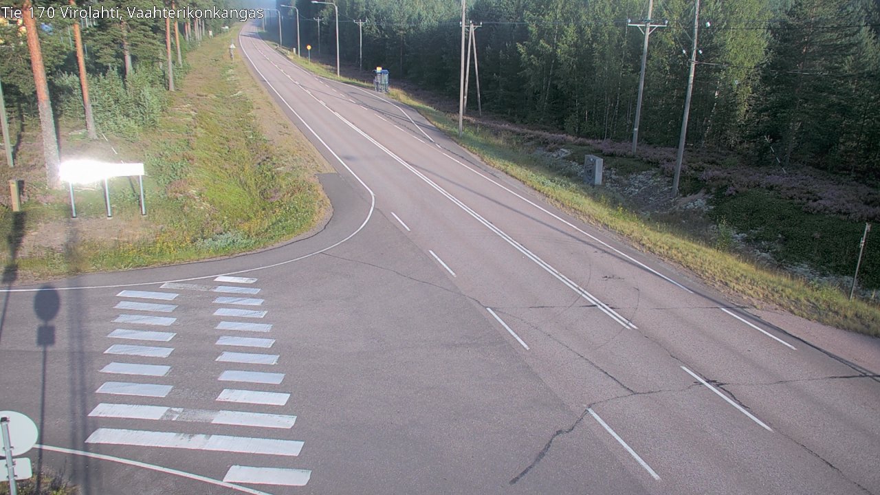 Weather Camera Image Road 170 Virolahti, Vaahterikonkangas, Virolahti, Kymenlaakso