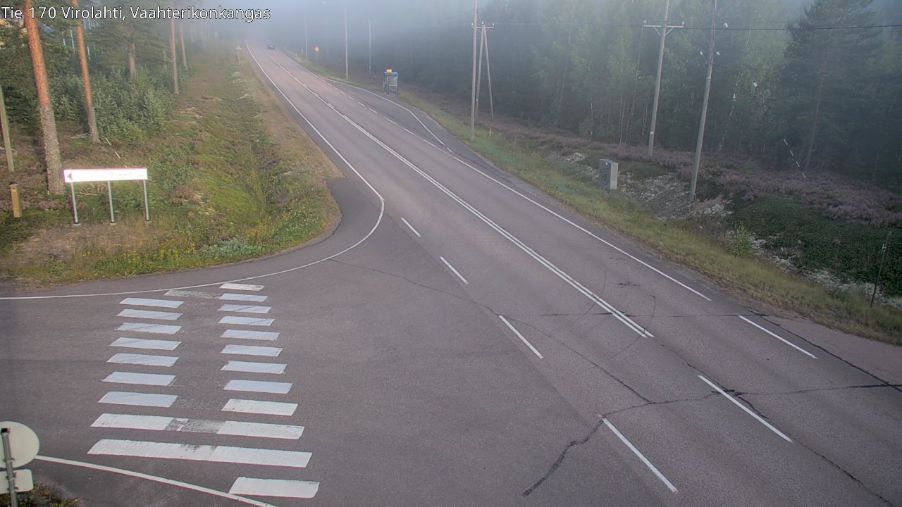 Weather Camera Image Road 170 Virolahti, Vaahterikonkangas, Virolahti, Kymenlaakso