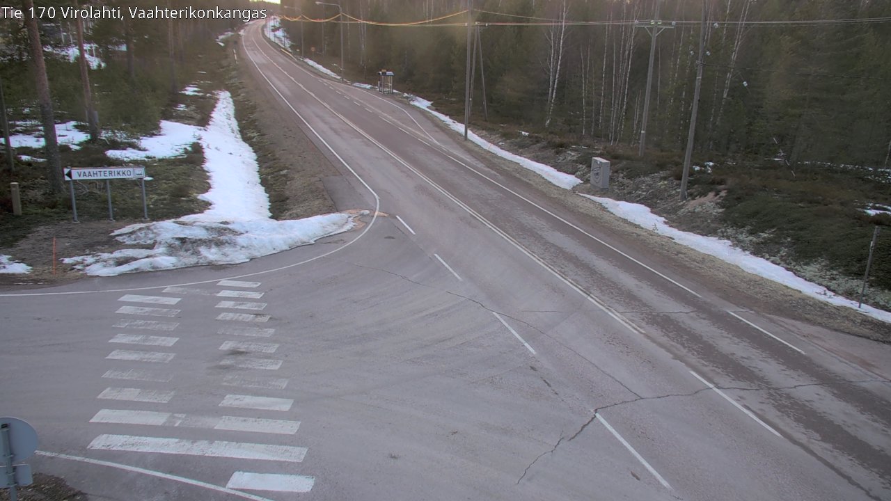 Weather Camera Image Road 170 Virolahti, Vaahterikonkangas, Virolahti, Kymenlaakso