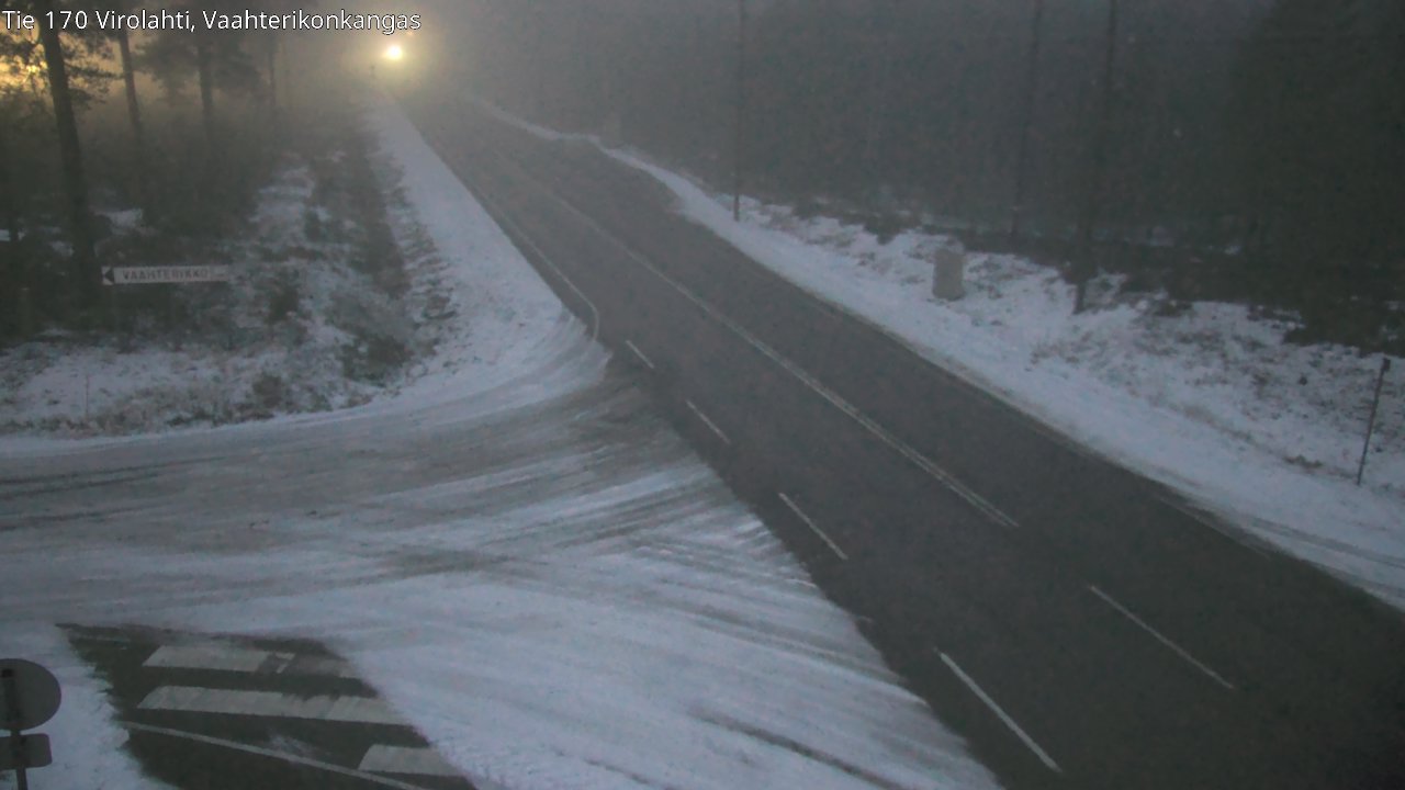 Weather Camera Image Väg 170 Vederlax, Vaahterikonkangas, Virolahti, Kymenlaakso