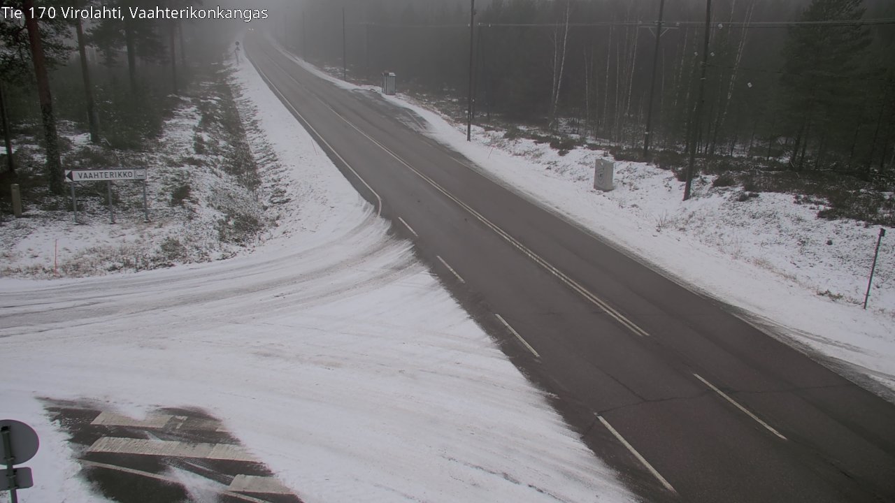 Weather Camera Image Väg 170 Vederlax, Vaahterikonkangas, Virolahti, Kymenlaakso