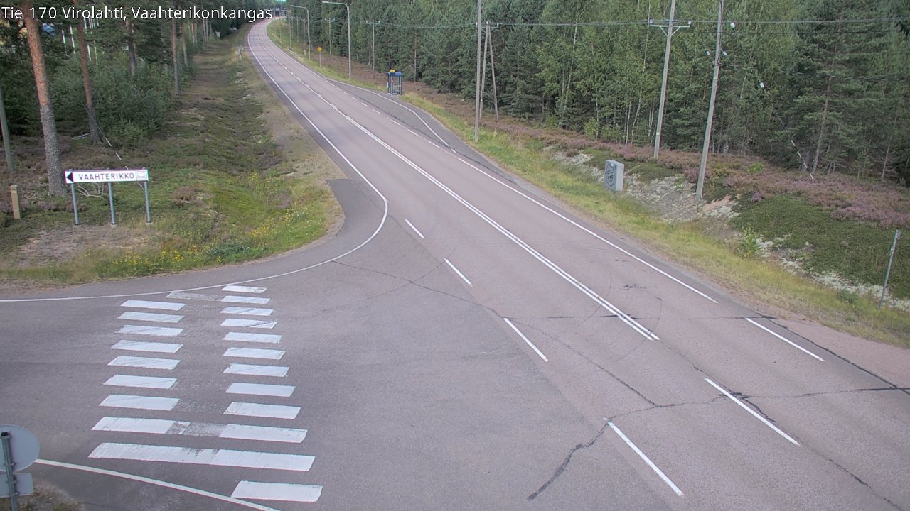 Weather Camera Image Road 170 Virolahti, Vaahterikonkangas, Virolahti, Kymenlaakso