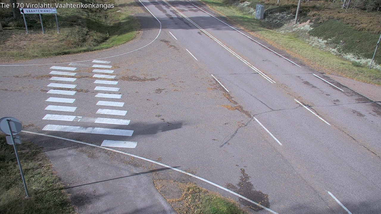 Weather Camera Image Road 170 Virolahti, Vaahterikonkangas, Virolahti, Kymenlaakso