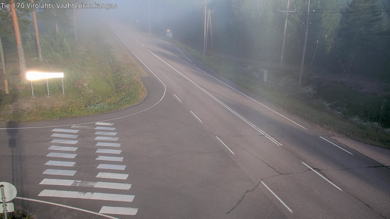 Weather Camera Image Road 170 Virolahti, Vaahterikonkangas, Virolahti, Kymenlaakso