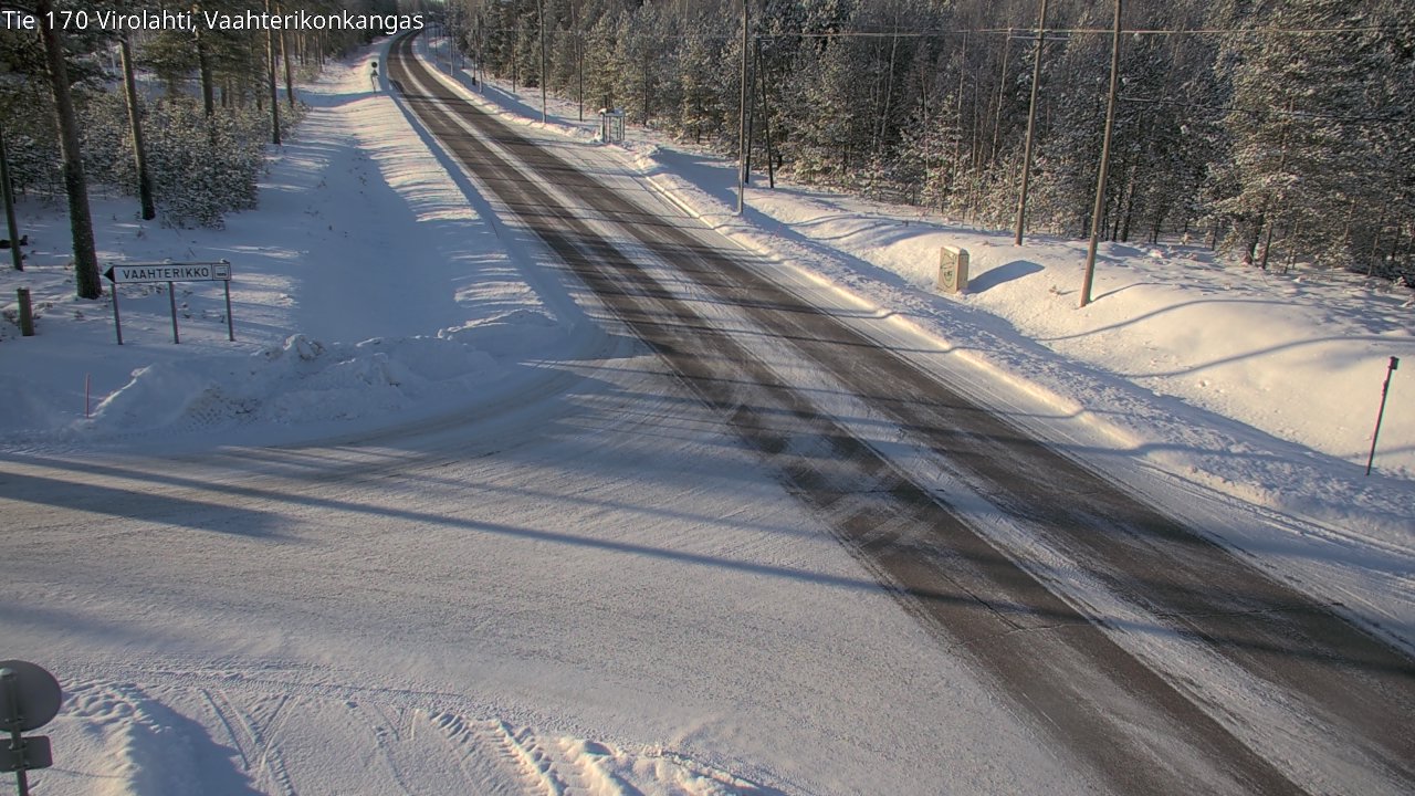 Weather Camera Image Väg 170 Vederlax, Vaahterikonkangas, Virolahti, Kymenlaakso