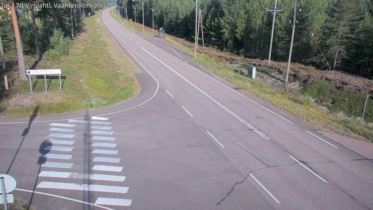 Weather Camera Image Road 170 Virolahti, Vaahterikonkangas, Virolahti, Kymenlaakso