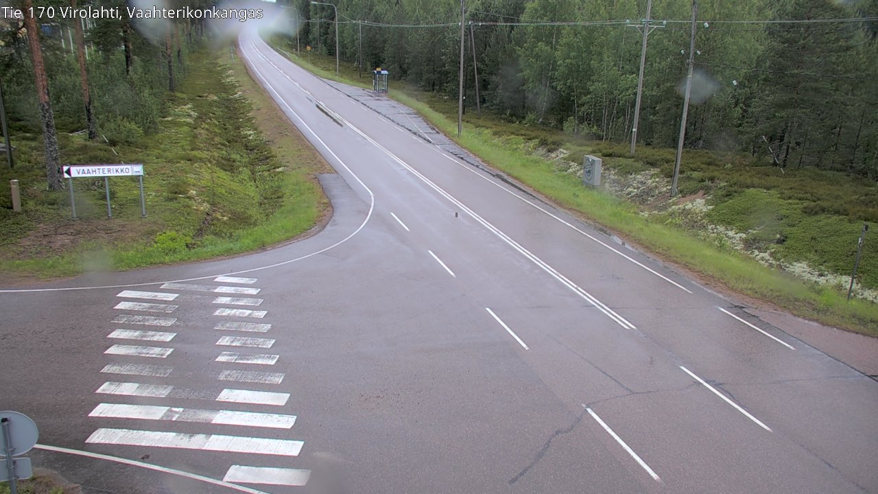 Weather Camera Image Road 170 Virolahti, Vaahterikonkangas, Virolahti, Kymenlaakso