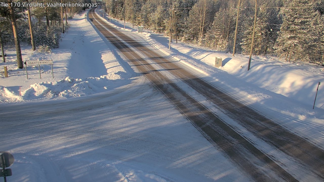 Weather Camera Image Väg 170 Vederlax, Vaahterikonkangas, Virolahti, Kymenlaakso