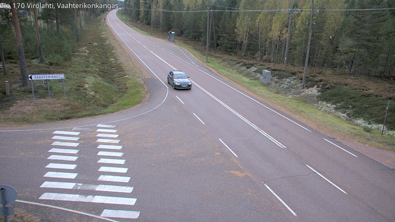 Weather Camera Image Väg 170 Vederlax, Vaahterikonkangas, Virolahti, Kymenlaakso