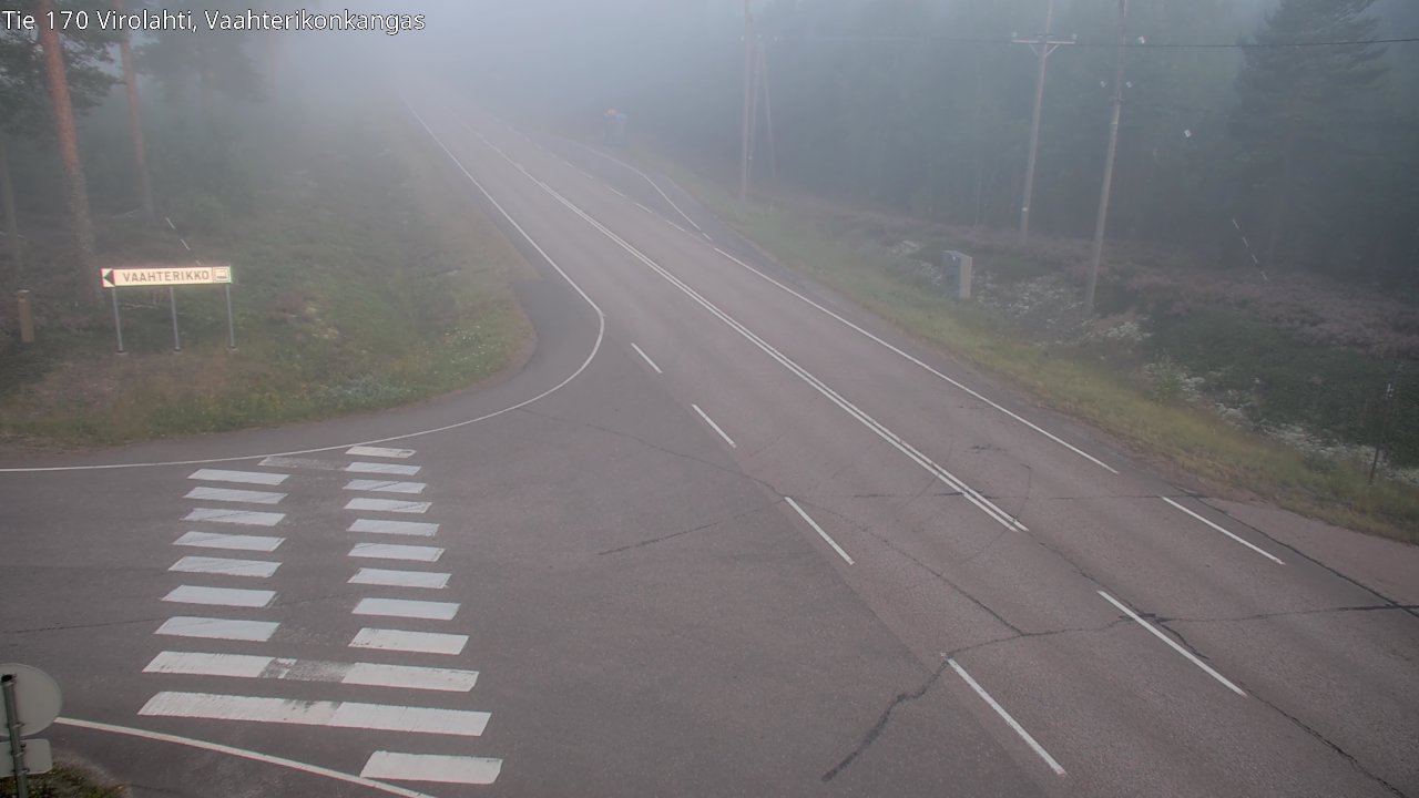 Weather Camera Image Road 170 Virolahti, Vaahterikonkangas, Virolahti, Kymenlaakso