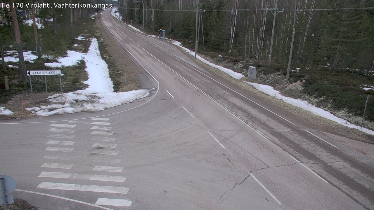Weather Camera Image Väg 170 Vederlax, Vaahterikonkangas, Virolahti, Kymenlaakso