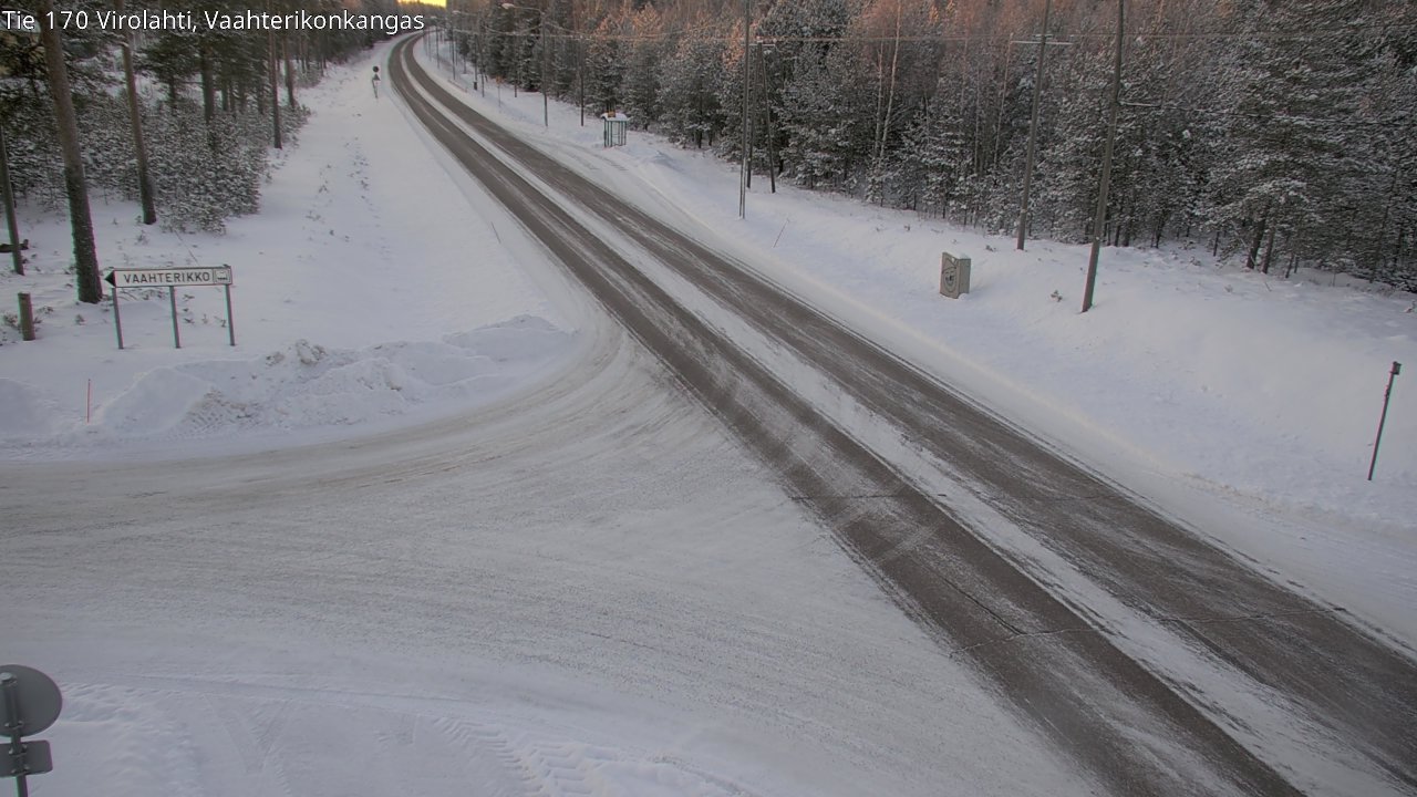 Weather Camera Image Väg 170 Vederlax, Vaahterikonkangas, Virolahti, Kymenlaakso