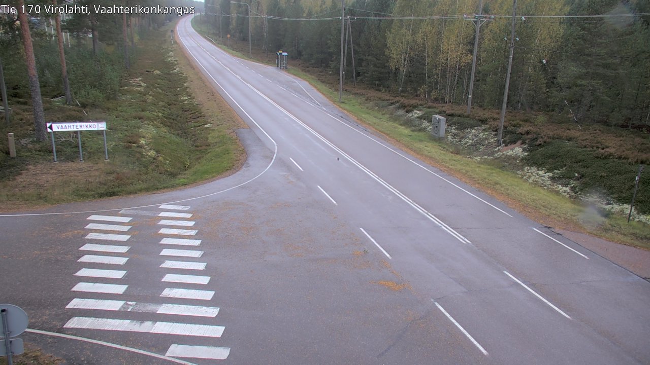 Weather Camera Image Väg 170 Vederlax, Vaahterikonkangas, Virolahti, Kymenlaakso