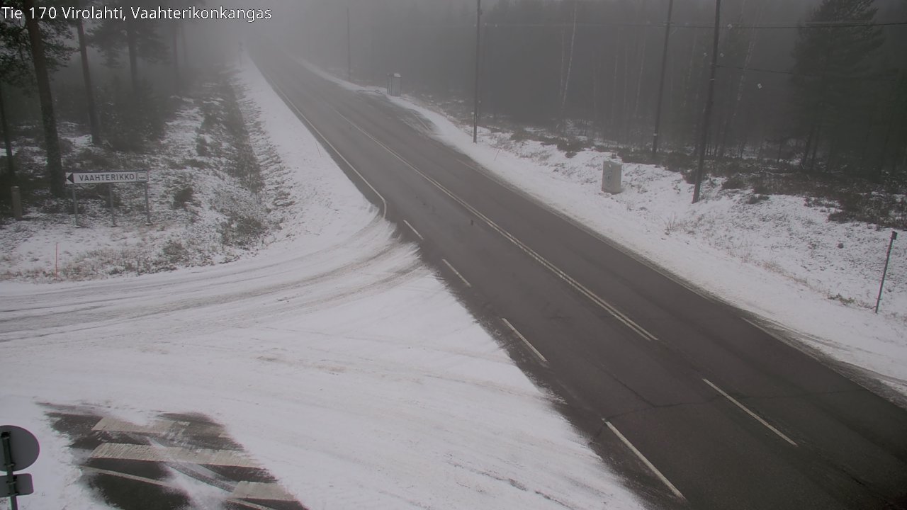 Weather Camera Image Väg 170 Vederlax, Vaahterikonkangas, Virolahti, Kymenlaakso