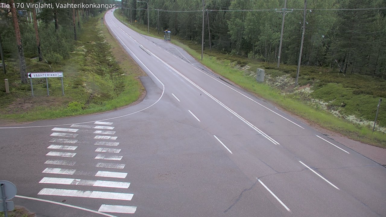 Weather Camera Image Road 170 Virolahti, Vaahterikonkangas, Virolahti, Kymenlaakso