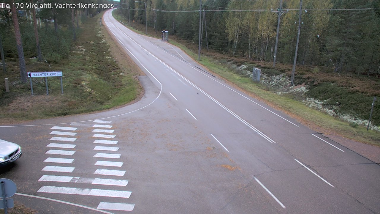 Weather Camera Image Väg 170 Vederlax, Vaahterikonkangas, Virolahti, Kymenlaakso
