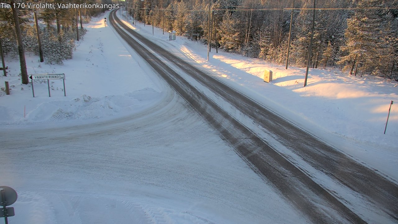 Weather Camera Image Väg 170 Vederlax, Vaahterikonkangas, Virolahti, Kymenlaakso