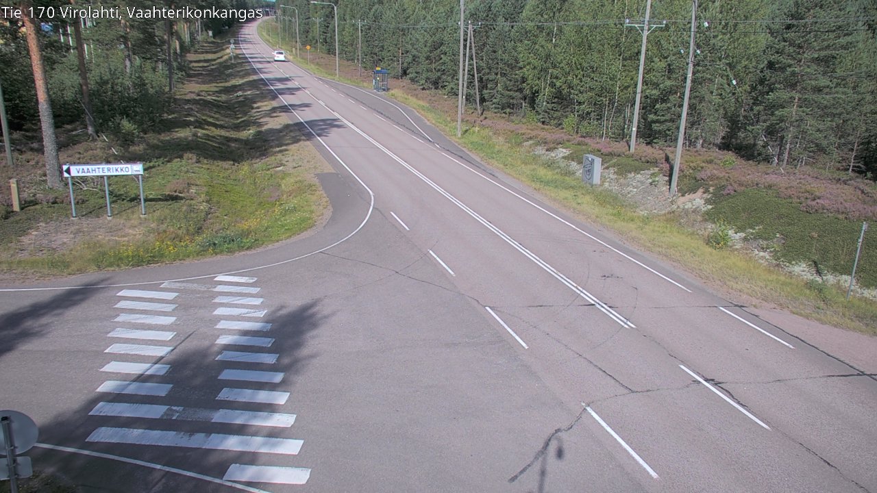 Weather Camera Image Road 170 Virolahti, Vaahterikonkangas, Virolahti, Kymenlaakso