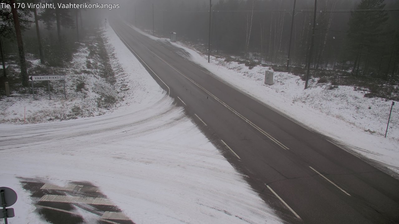 Weather Camera Image Väg 170 Vederlax, Vaahterikonkangas, Virolahti, Kymenlaakso