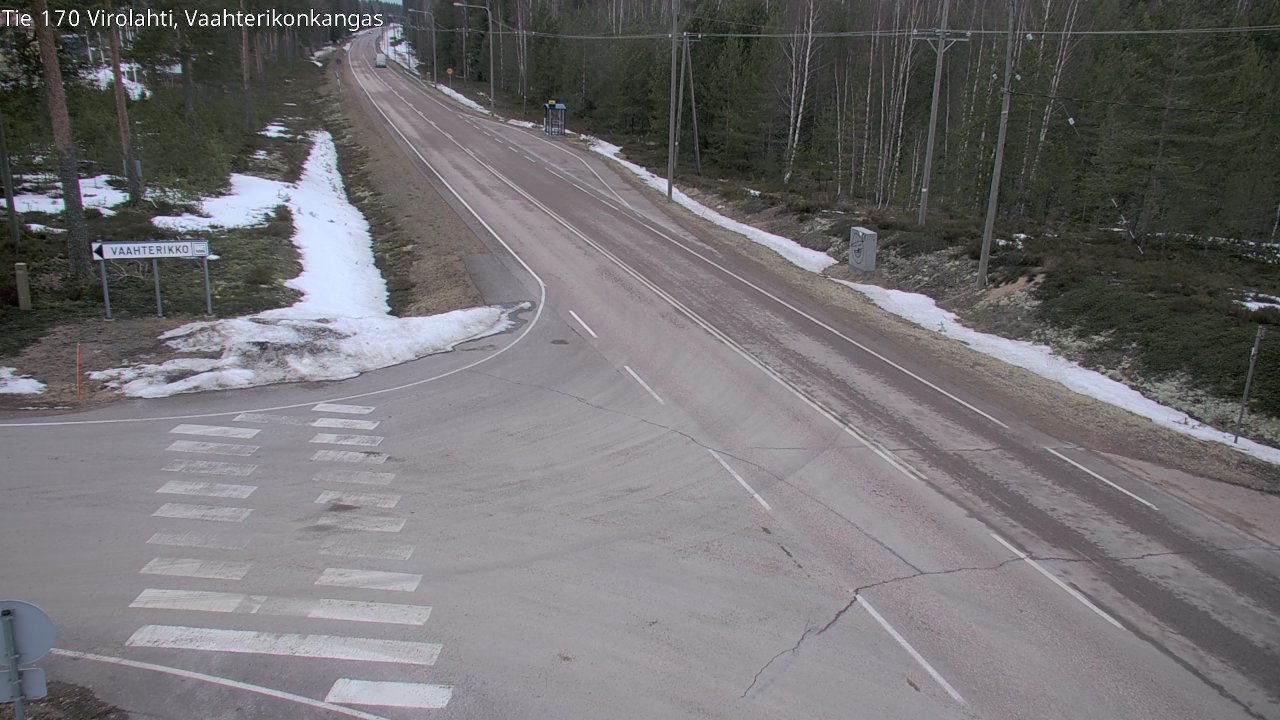 Weather Camera Image Väg 170 Vederlax, Vaahterikonkangas, Virolahti, Kymenlaakso