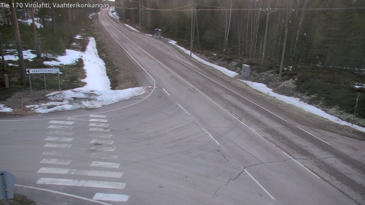 Weather Camera Image Road 170 Virolahti, Vaahterikonkangas, Virolahti, Kymenlaakso