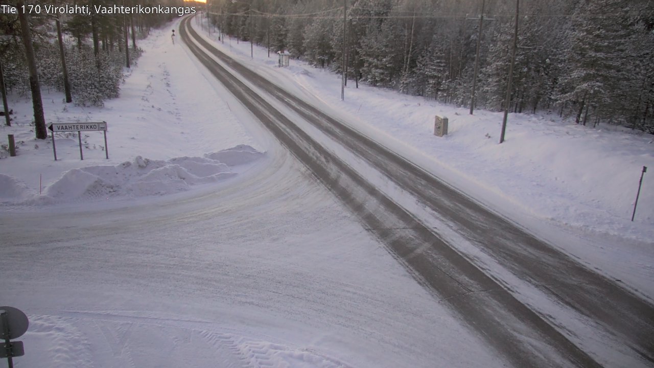 Weather Camera Image Väg 170 Vederlax, Vaahterikonkangas, Virolahti, Kymenlaakso