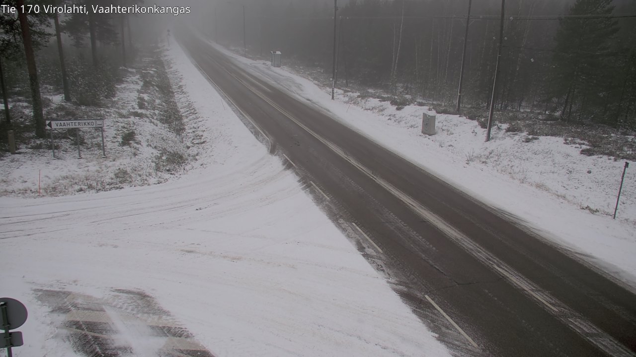 Weather Camera Image Väg 170 Vederlax, Vaahterikonkangas, Virolahti, Kymenlaakso