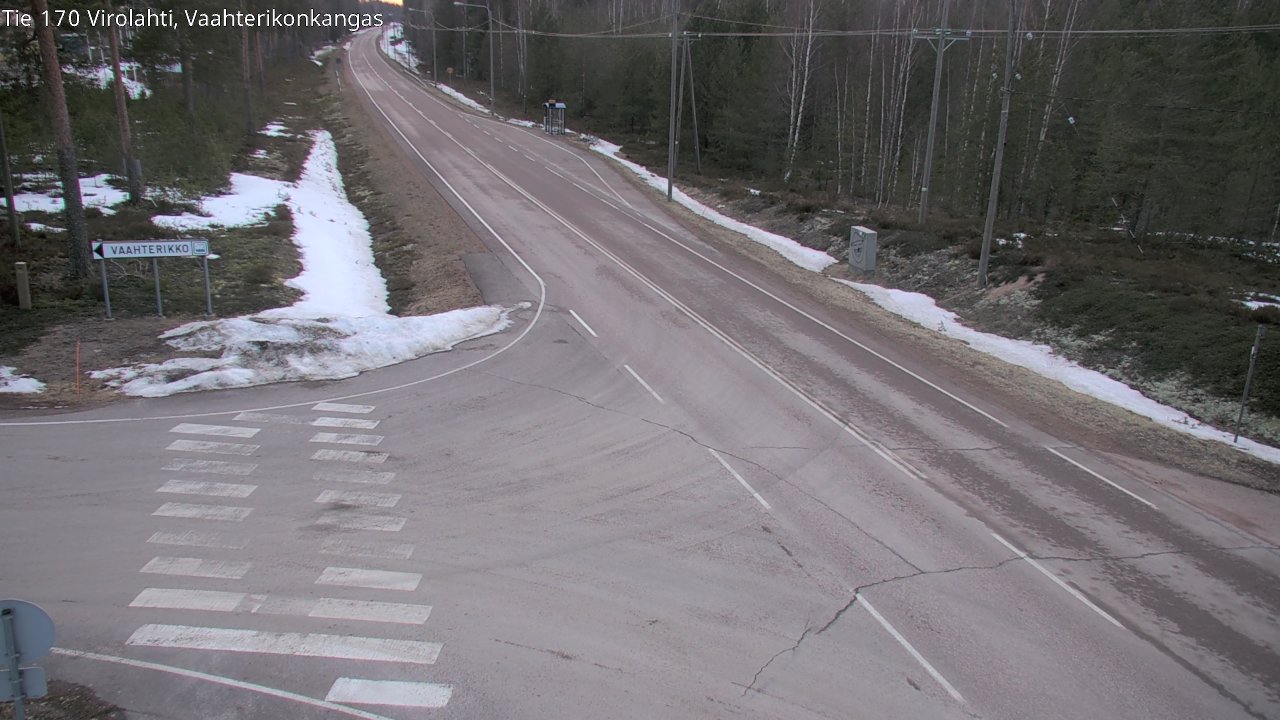 Weather Camera Image Road 170 Virolahti, Vaahterikonkangas, Virolahti, Kymenlaakso