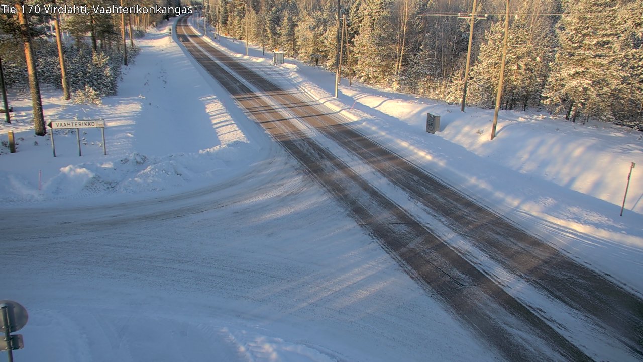 Weather Camera Image Väg 170 Vederlax, Vaahterikonkangas, Virolahti, Kymenlaakso