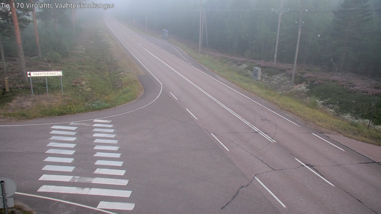 Weather Camera Image Road 170 Virolahti, Vaahterikonkangas, Virolahti, Kymenlaakso