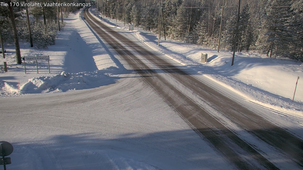 Weather Camera Image Väg 170 Vederlax, Vaahterikonkangas, Virolahti, Kymenlaakso