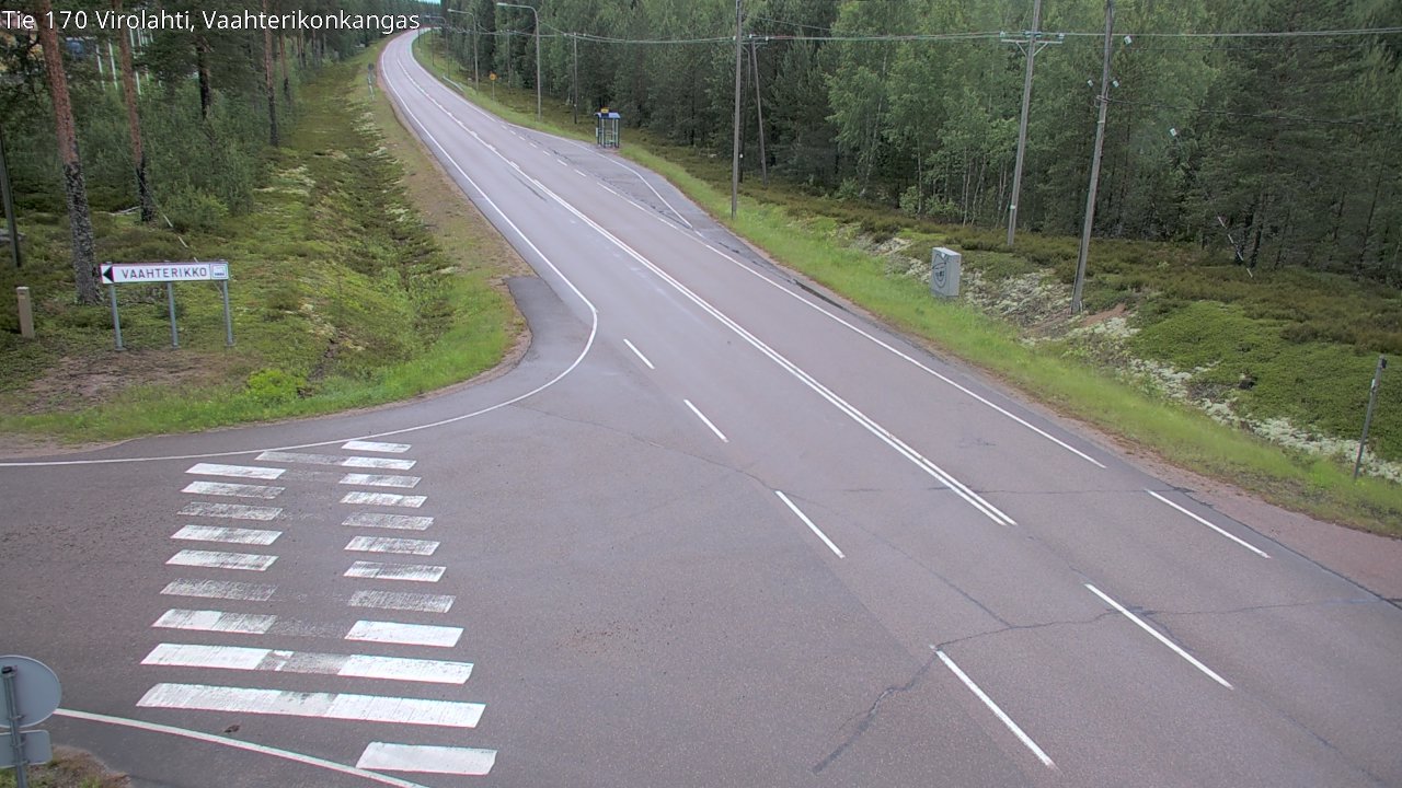 Weather Camera Image Road 170 Virolahti, Vaahterikonkangas, Virolahti, Kymenlaakso