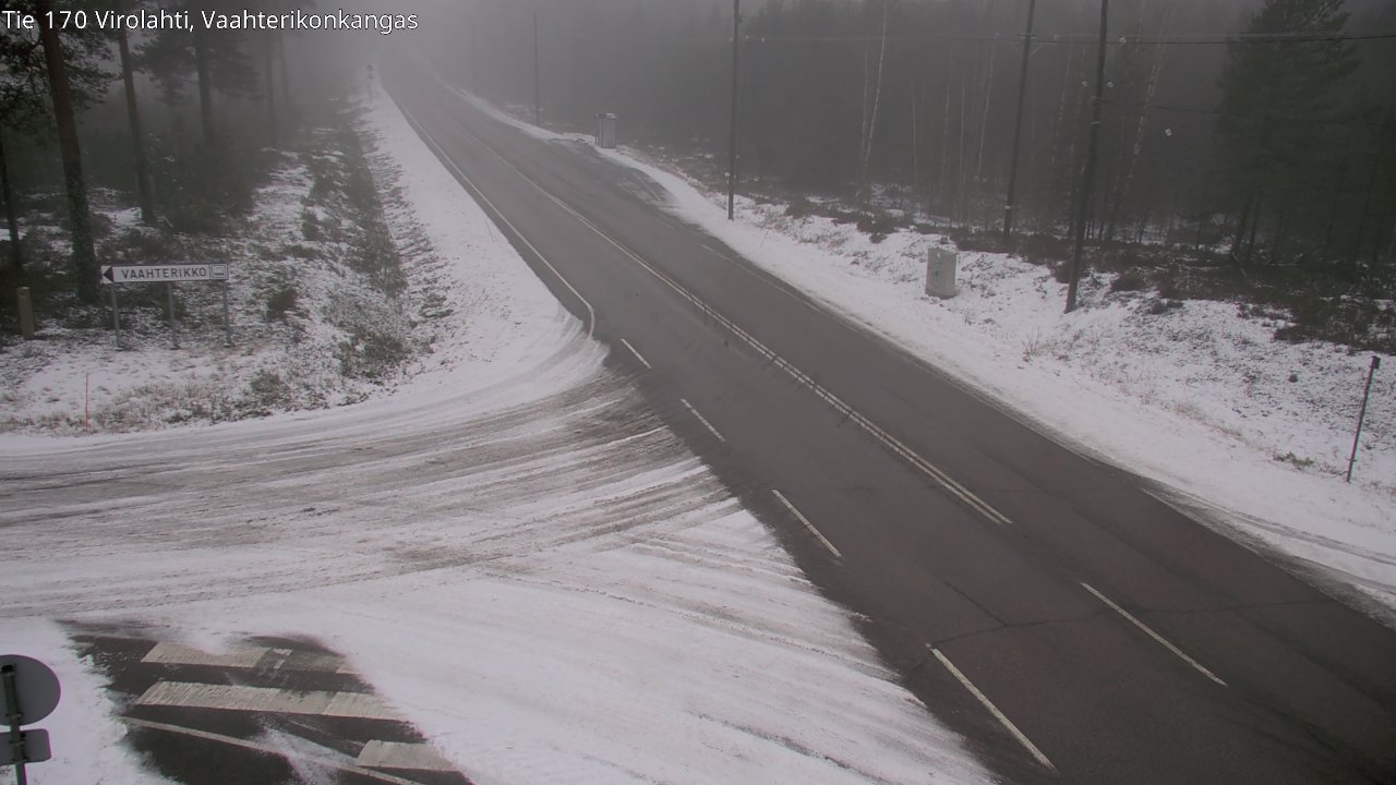 Weather Camera Image Väg 170 Vederlax, Vaahterikonkangas, Virolahti, Kymenlaakso