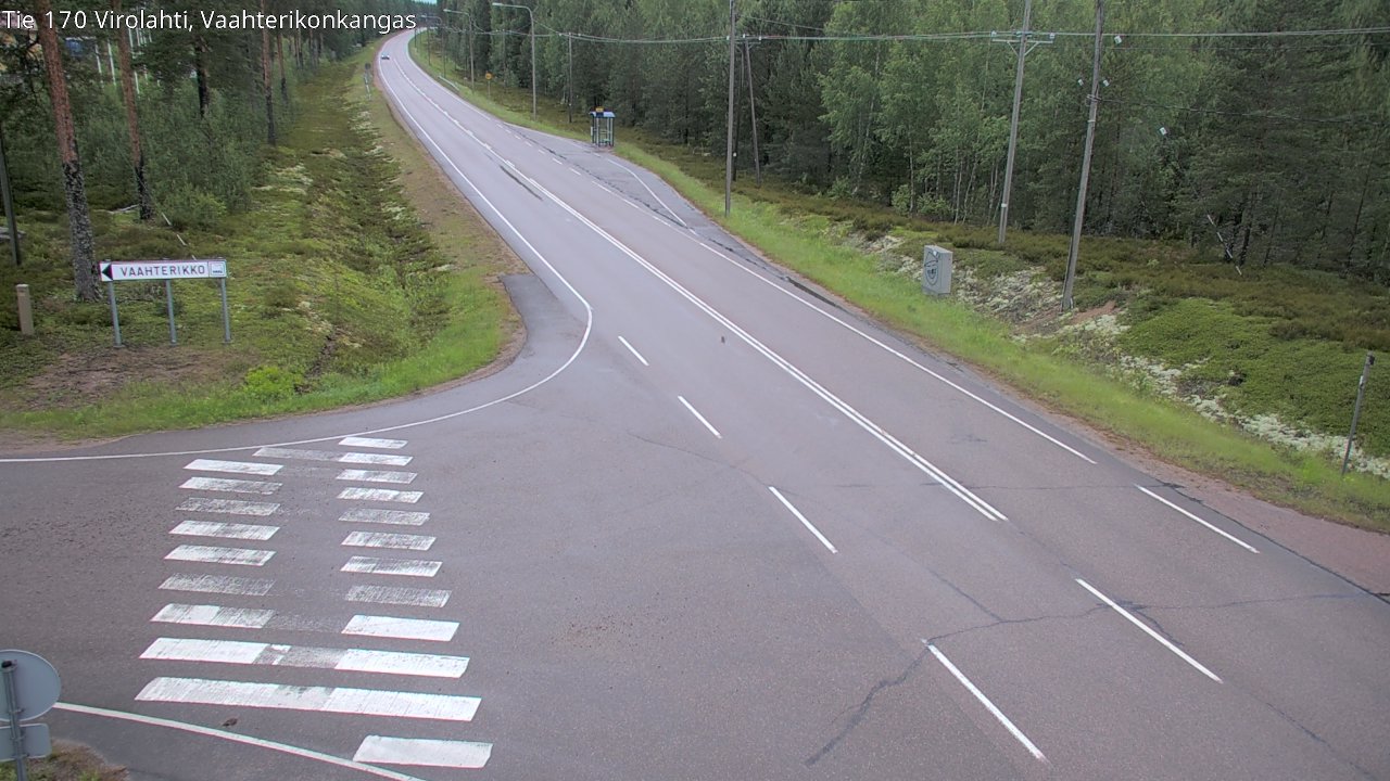 Weather Camera Image Road 170 Virolahti, Vaahterikonkangas, Virolahti, Kymenlaakso