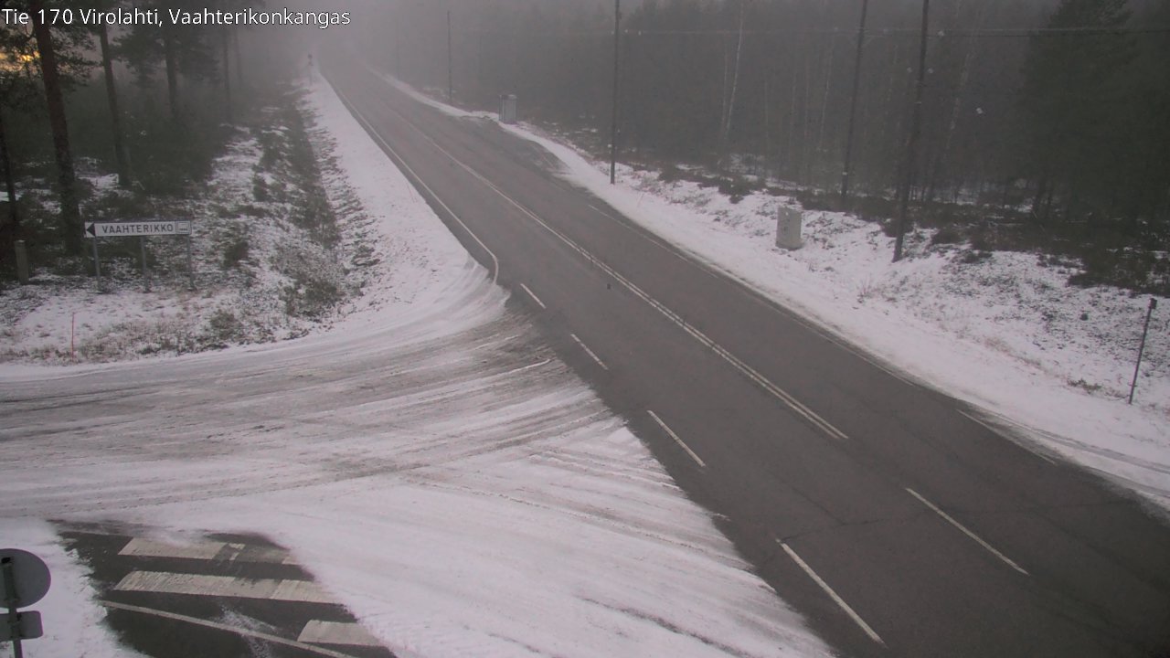 Weather Camera Image Väg 170 Vederlax, Vaahterikonkangas, Virolahti, Kymenlaakso
