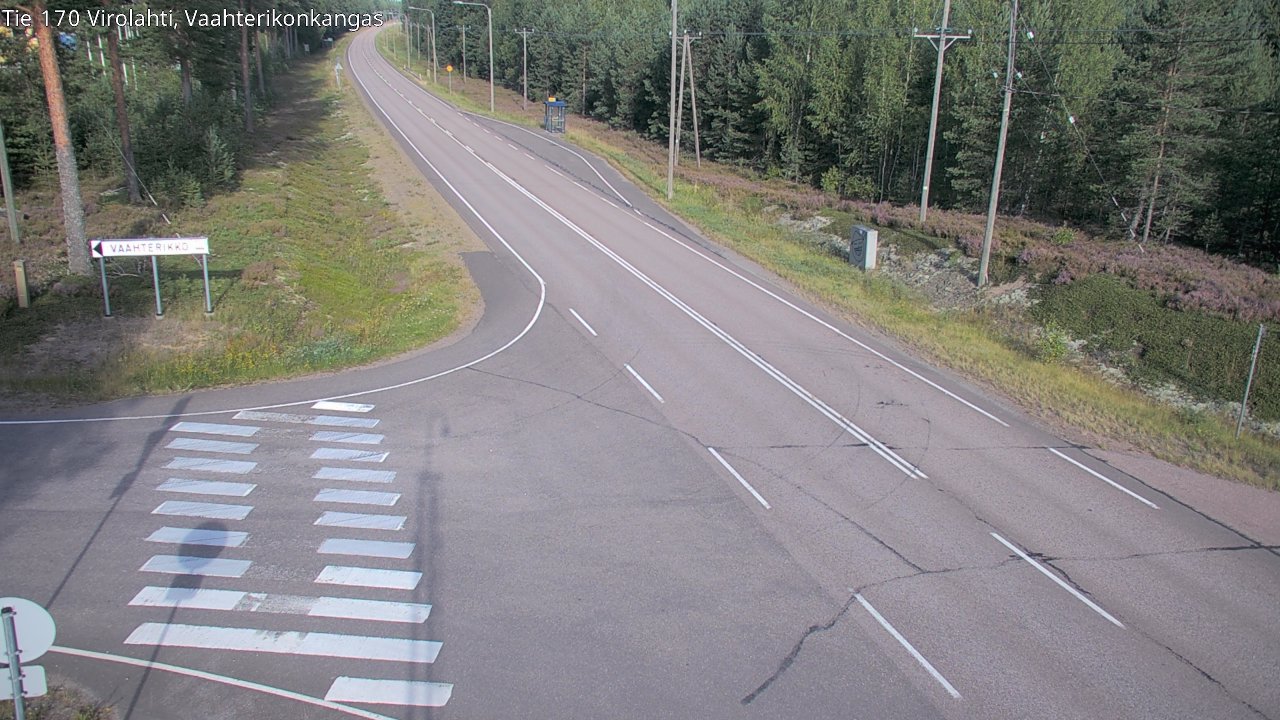 Weather Camera Image Road 170 Virolahti, Vaahterikonkangas, Virolahti, Kymenlaakso