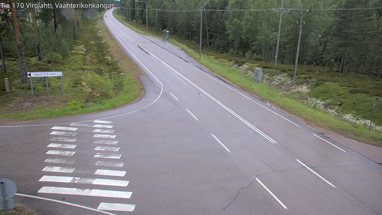 Weather Camera Image Road 170 Virolahti, Vaahterikonkangas, Virolahti, Kymenlaakso