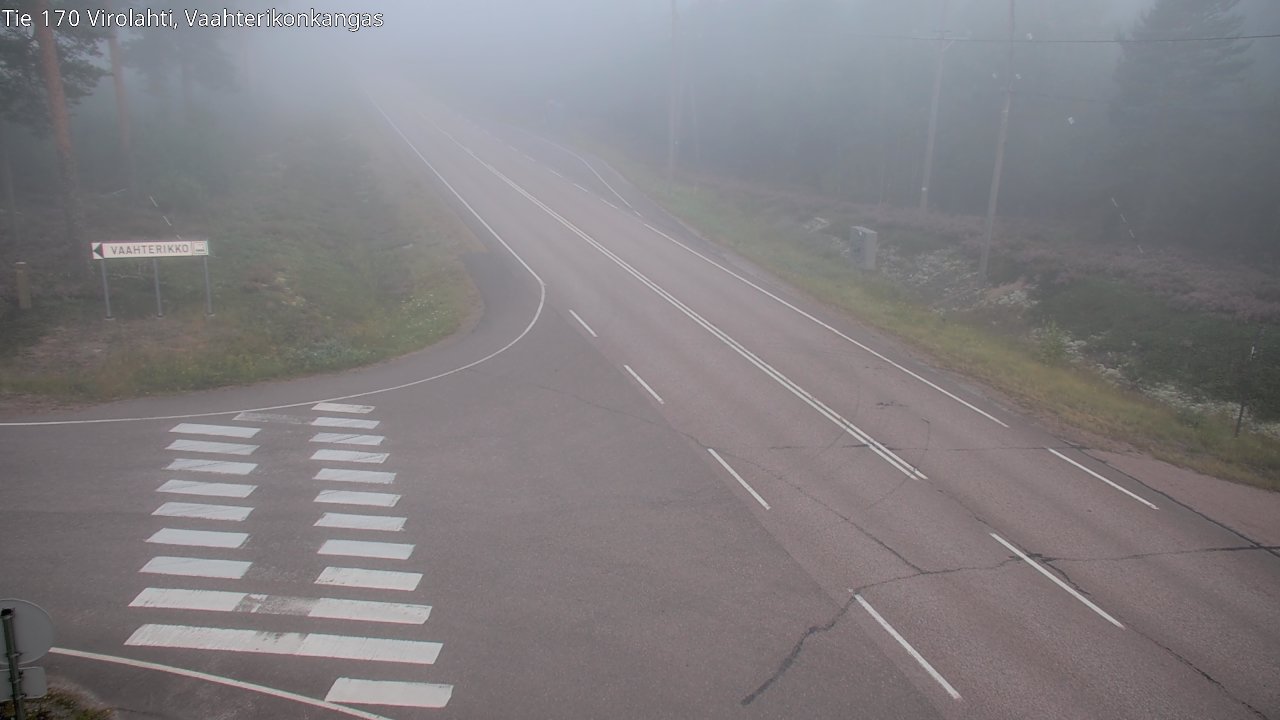 Weather Camera Image Road 170 Virolahti, Vaahterikonkangas, Virolahti, Kymenlaakso