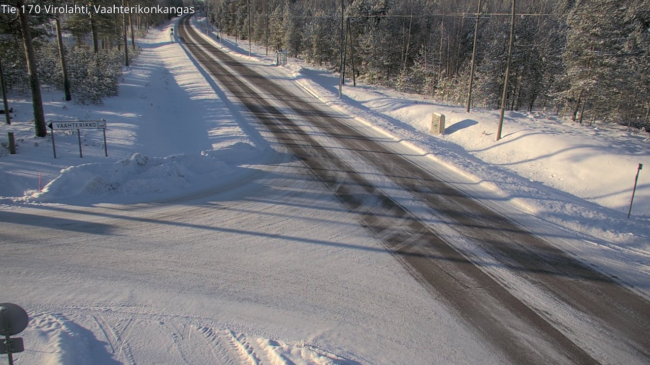 Weather Camera Image Väg 170 Vederlax, Vaahterikonkangas, Virolahti, Kymenlaakso