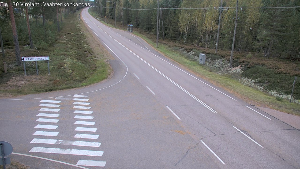 Weather Camera Image Väg 170 Vederlax, Vaahterikonkangas, Virolahti, Kymenlaakso