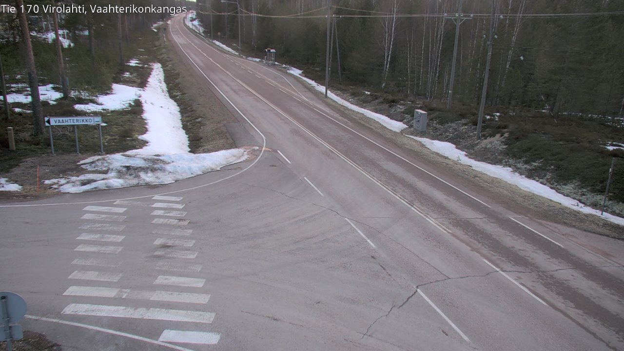 Weather Camera Image Road 170 Virolahti, Vaahterikonkangas, Virolahti, Kymenlaakso