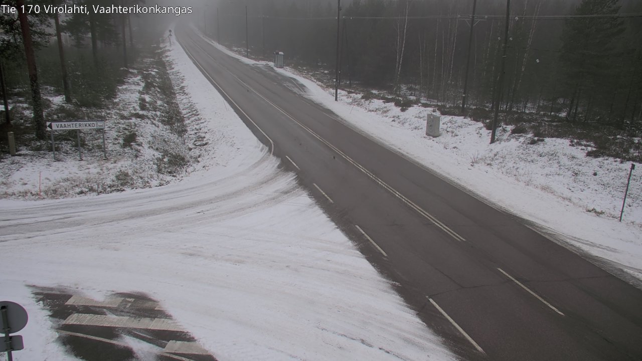 Weather Camera Image Väg 170 Vederlax, Vaahterikonkangas, Virolahti, Kymenlaakso