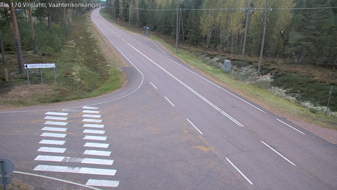 Weather Camera Image Väg 170 Vederlax, Vaahterikonkangas, Virolahti, Kymenlaakso