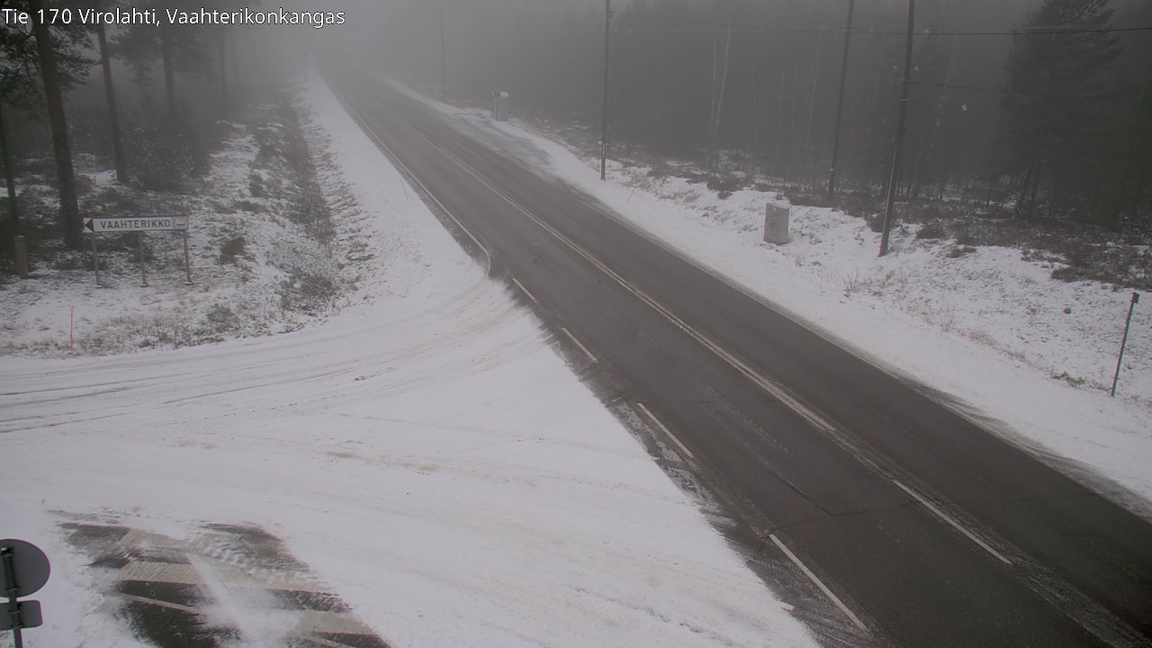 Weather Camera Image Väg 170 Vederlax, Vaahterikonkangas, Virolahti, Kymenlaakso