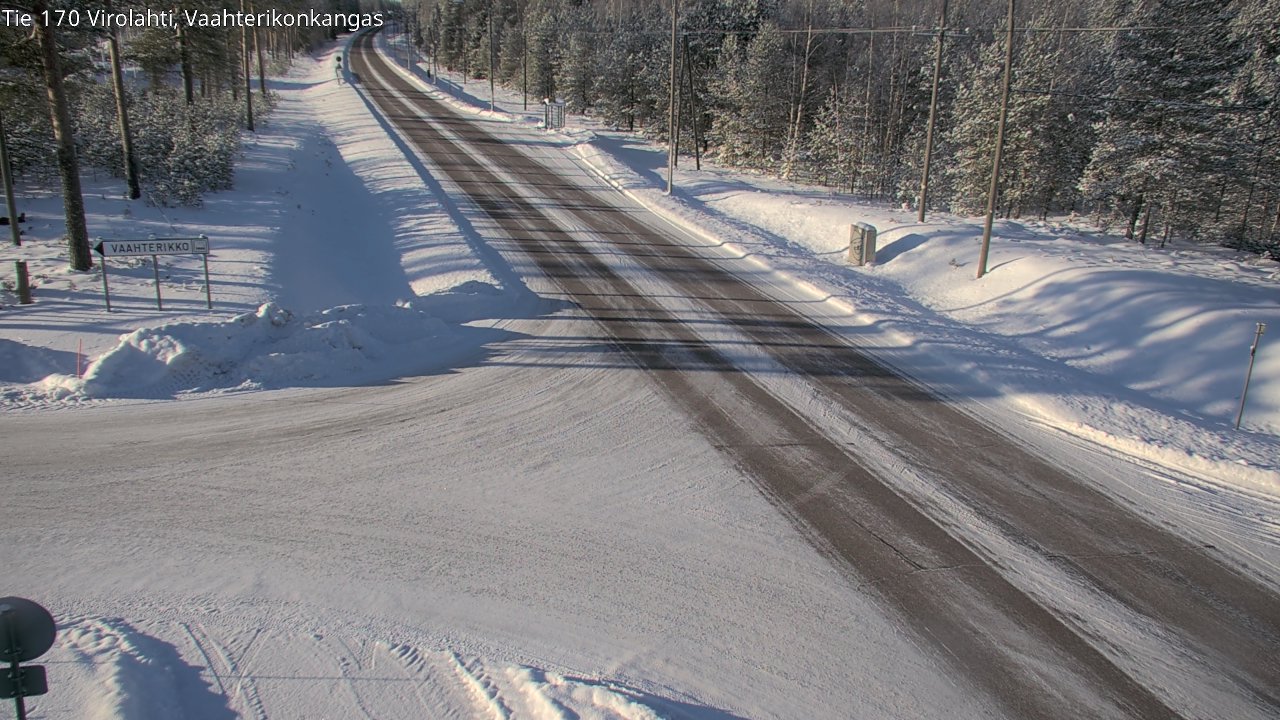 Weather Camera Image Väg 170 Vederlax, Vaahterikonkangas, Virolahti, Kymenlaakso