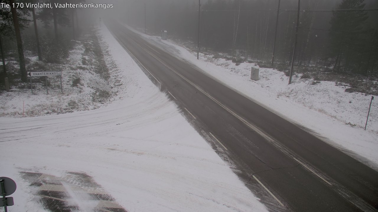 Weather Camera Image Väg 170 Vederlax, Vaahterikonkangas, Virolahti, Kymenlaakso