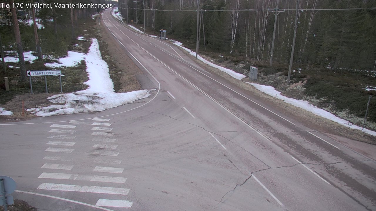 Weather Camera Image Road 170 Virolahti, Vaahterikonkangas, Virolahti, Kymenlaakso